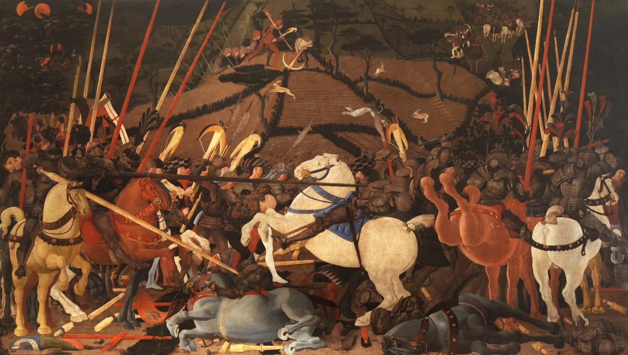 Bernardino della Ciarda butato giù dal suo cavallo - Galleria degli Uffizi, Firenze